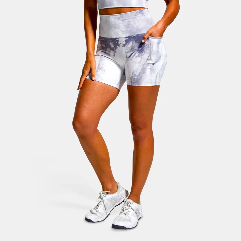 Women's Tie-Dye High-Waisted Shorts